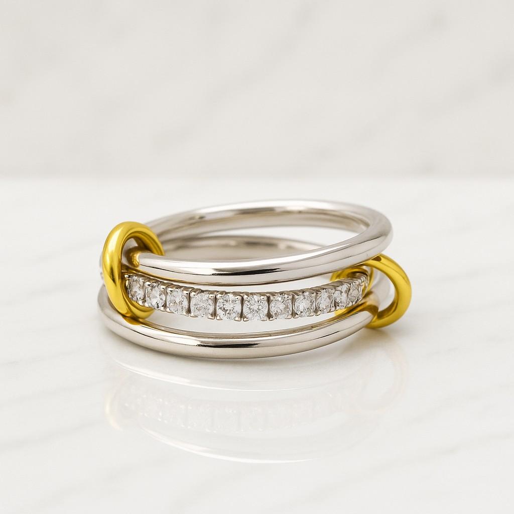 Moissanite ring Cuban ring Cuban link Ring Eternity Ring Hip Hop Ring