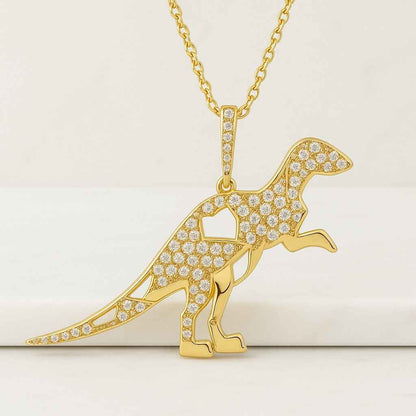 Mom and Baby Dinosaur Necklace Mama Dinosaur Jewelry for Grandma Mother Daughter Dinosaur Pendant Dainty Mother Child Necklace Dino necklace