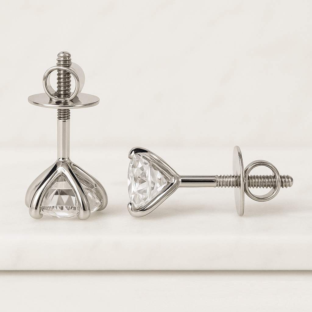 Moon Studs, Moon Earrings Moon Stud Earrings