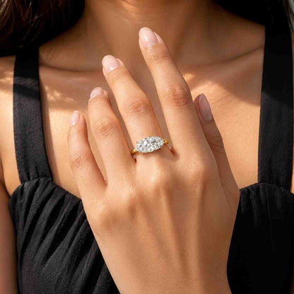 Oval Lab Diamond Engagement Ring Hidden Halo Solitaire Ring Big Diamond Proposal Ring IGI Certified Diamond Wedding Ring Her 4 Claw Prongs