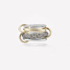 18k Gold Diamond Multi Link Interlocking Eternity Ring