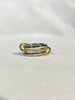 14K Solid Gold Multi Band Statement Eternity Ring