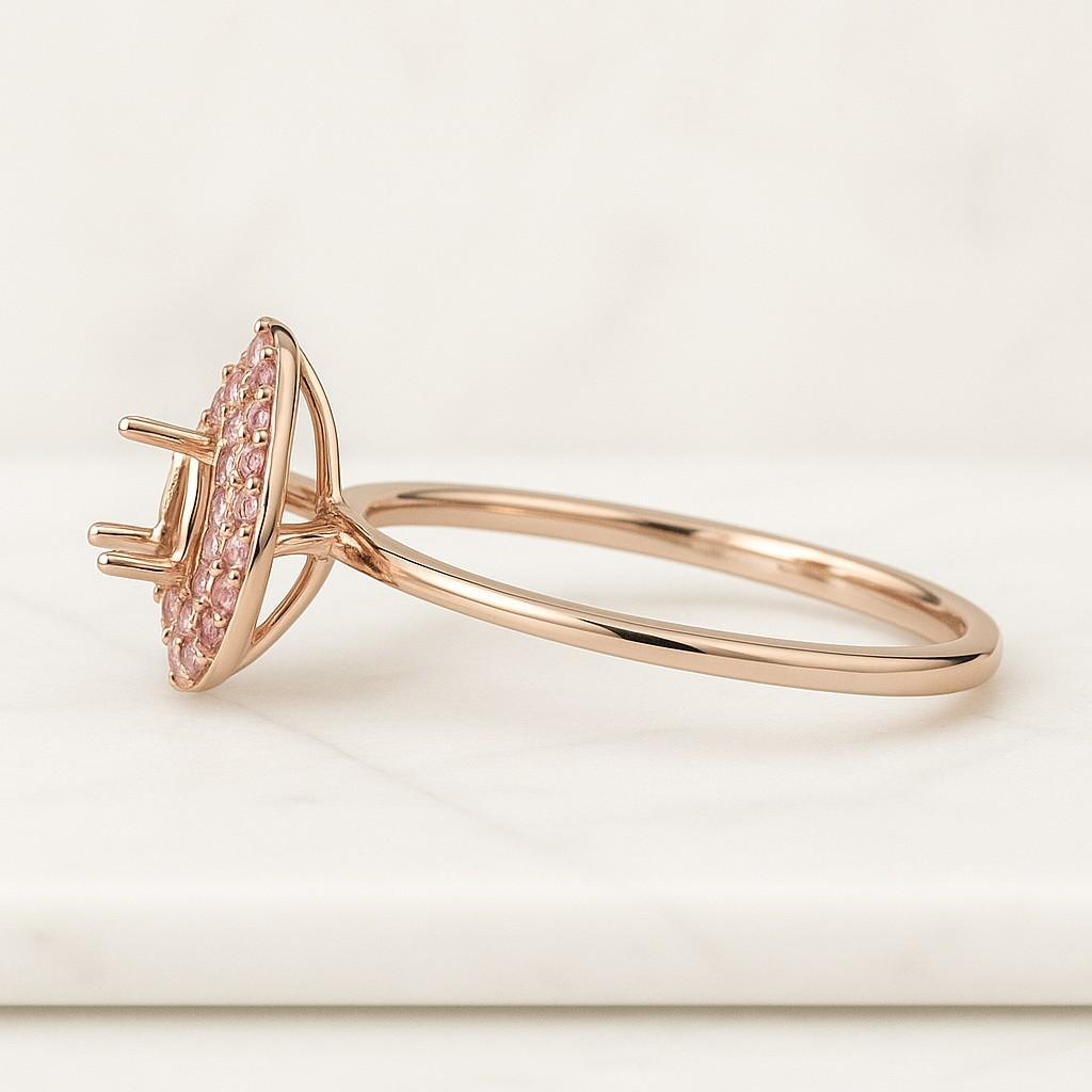 Natural Diamond  Lab Grown Diamond Wedding Band Unique Bamboo Design Ring Solid Yellow Gold Ring Matching Band Anniversary Gifts For Her