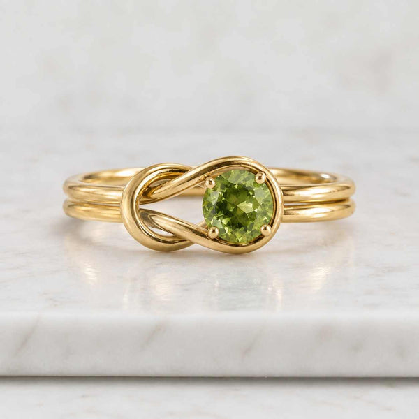 Natural Peridot Engagement Ring | Emerald Cut Peridot Ring | Green Gemstone Ring | Sterling Silver Ring | August Birthstone Ring
