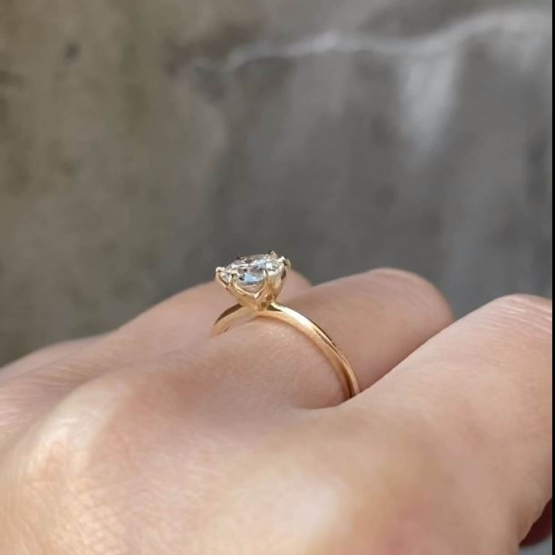 Old Cut Diamond Engagement Ring