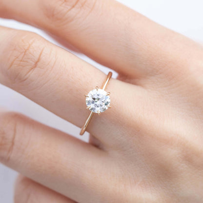 Old Mine Cut Diamond Engagement Ring