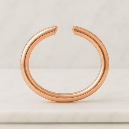 Plain Yellow Gold Matching Band For Her