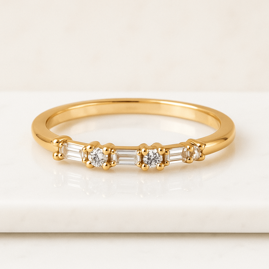 Custom Open Gap Diamond Wedding Band Open Cuff Ring 