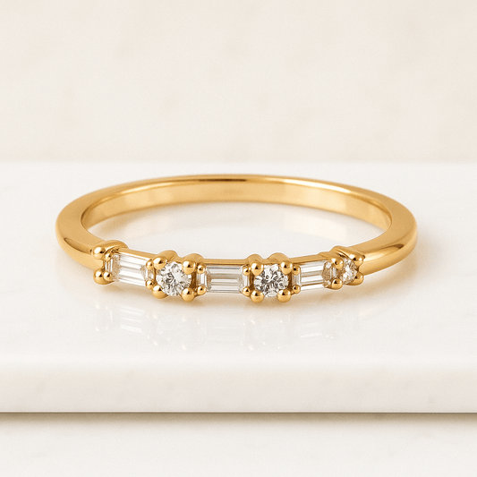 Custom Open Gap Diamond Wedding Band Open Cuff Ring 