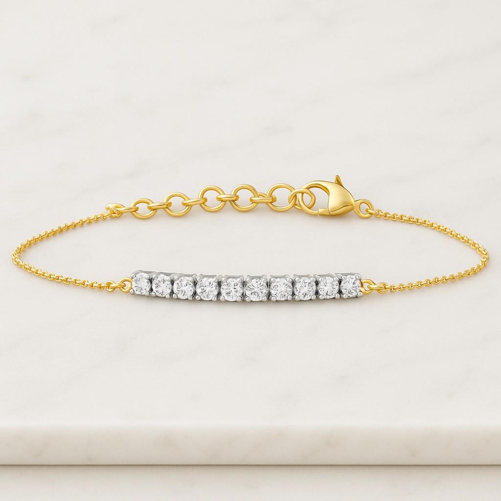 Adjustable Bridal Wristlet  CZ Wedding Jewelry Gift for Her