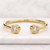 Round Lab Grown Diamond Open Gap Band Stackable Open Gap Ring