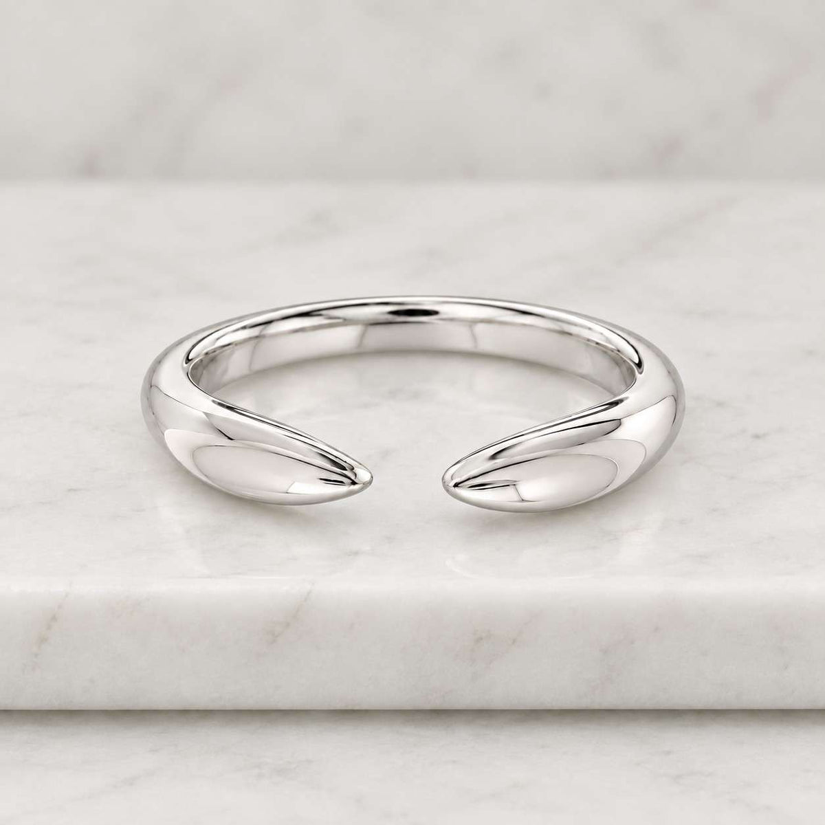 14k solid gold open wedding ring for engagement ring stackable open gap ring for main ring lab grown diamond wedding matching band
