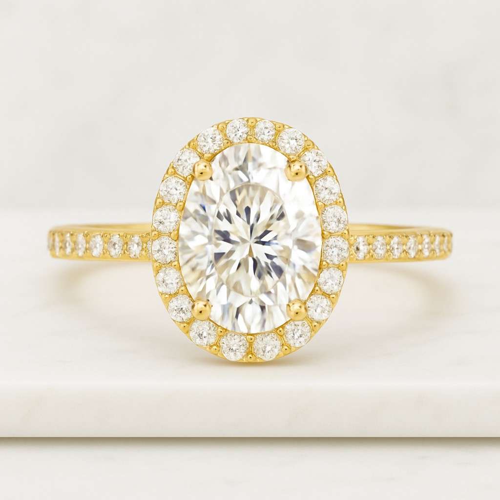 14k White Gold Diamond Ring  IGI Certified Solitaire 4 Prongs Ring