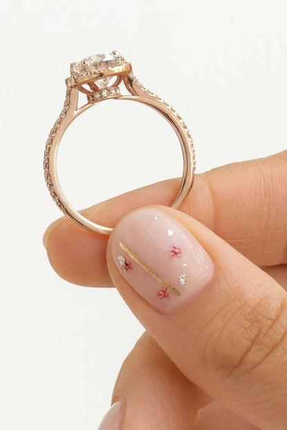 Oval Cut Lab Grown Diamond Solitaire Engagement Ring