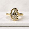 Oval Bezel Solitaire Ring Lab Grown Diamond Engagement Ring