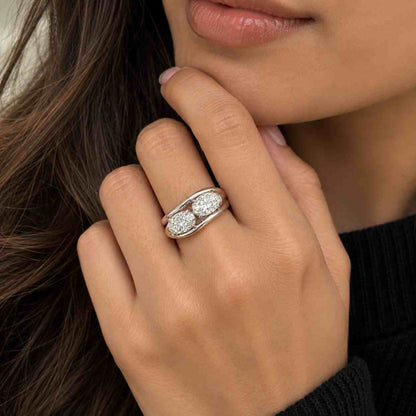 Oval Cut DVVS1 IGI Certified Lab Grown Diamond Bezel Set Solitaire Engagement Ring 14k Gold