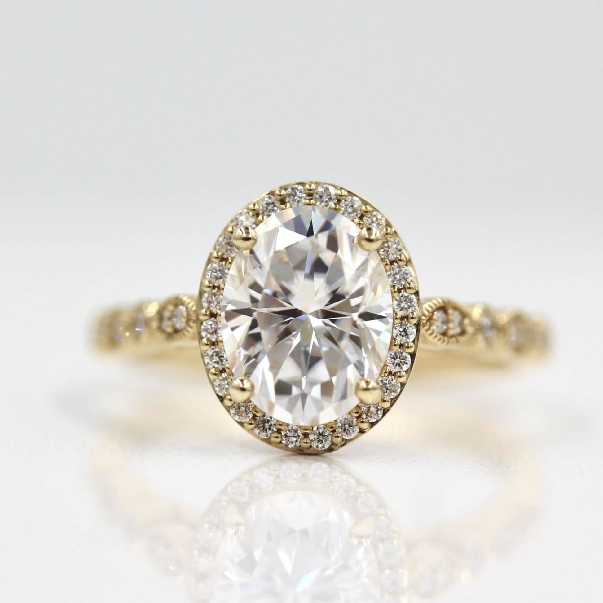 Oval Cut Diamond Engagement Ring For Halloween