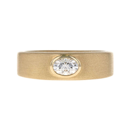 Oval Cut Diamond Men's Anniversary Band 