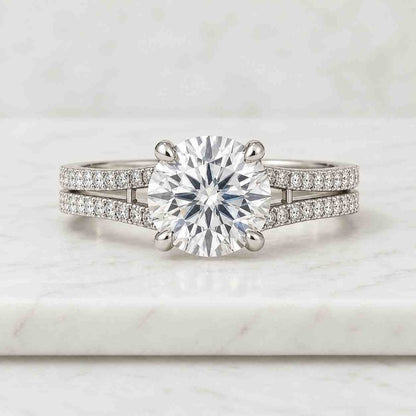 Oval Cut Engagement Ring Baguette Diamond Ring Vintage Milgrain Cathedral Ring Oval Bridal Ring Anniversary Gift
