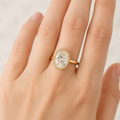 Oval Cut Engagement Ring Oval Cut Halo Ring Sterling Silver Oval Cut ring