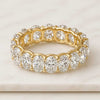 Oval Shape Lab Grown Diamond Eternity Anniversary Band