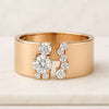Multi Round Diamond Cigar Band