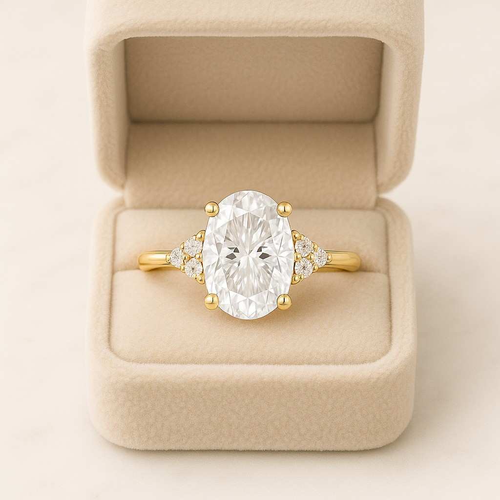 oval cut lab grown diamond ring 2.00ct oval lab grown diamond engagement ring