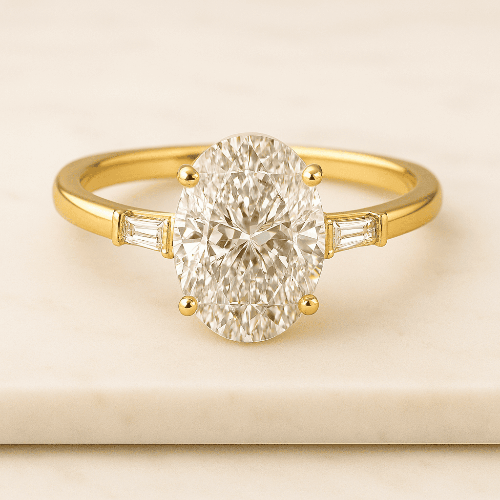 Oval Cut Lab Grown Diamond Ring, 2.00ct Oval Lab Grown Diamond Engagement Ring, IGI Certified, Proposal Ring, Anniversary Gift For Her