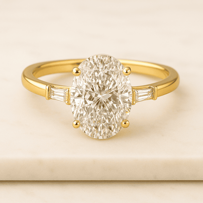 Oval Cut Lab Grown Diamond Ring, 2.00ct Oval Lab Grown Diamond Engagement Ring, IGI Certified, Proposal Ring, Anniversary Gift For Her