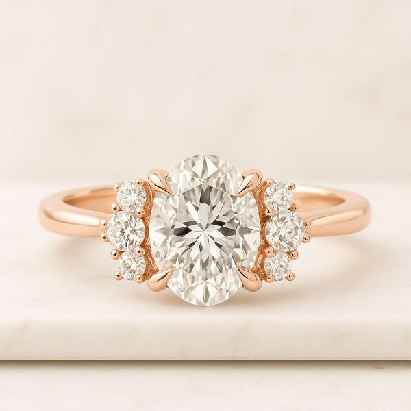 Oval Cut Lab Grown Diamond Ring IGI Certified Oval Diamond Engagement Ring, 2.00Ct Oval Cut Lab Grown Diamond Engagement Ring