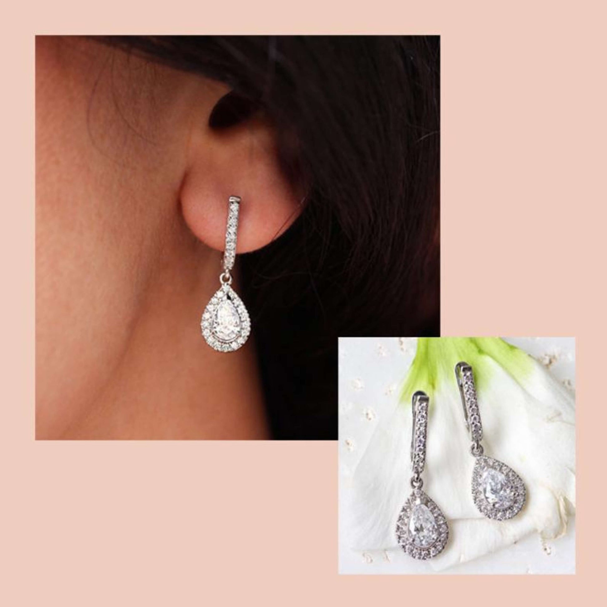 Oval Cut Moissanite Anniversary Earrings, Earrings For Girlfriend