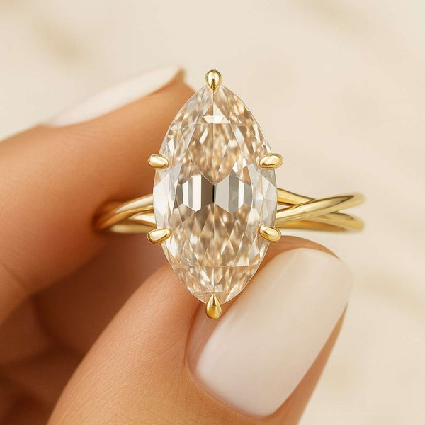 Oval Cut Moissanite Diamond Engagement Ring Hidden Halo Vintage Style Lab Grown Diamond Anniversary Propose Ring