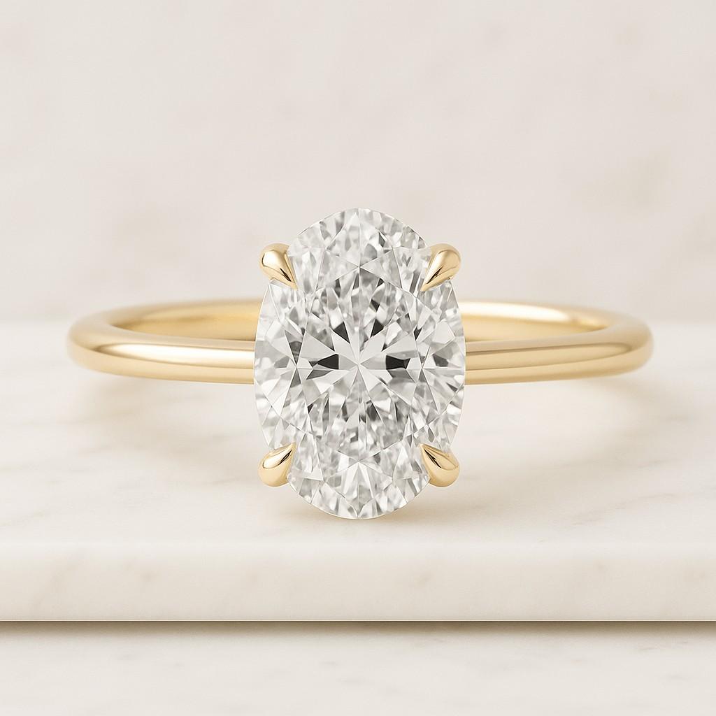 Oval Cut Three Stone Lab diamond Ring,Pink Side Stone,Elegant Engagement Timeless Fine Jewelry Gift For Her