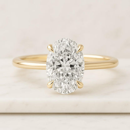 Oval Cut Three Stone Lab diamond Ring,Pink Side Stone,Elegant Engagement Timeless Fine Jewelry Gift For Her