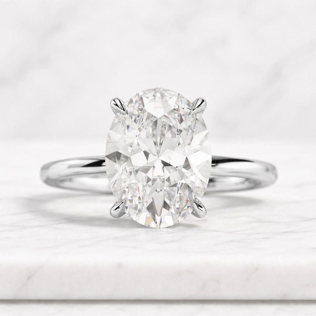 oval diamond engagement ring