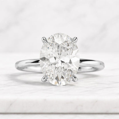 Oval Diamond Engagement Ring