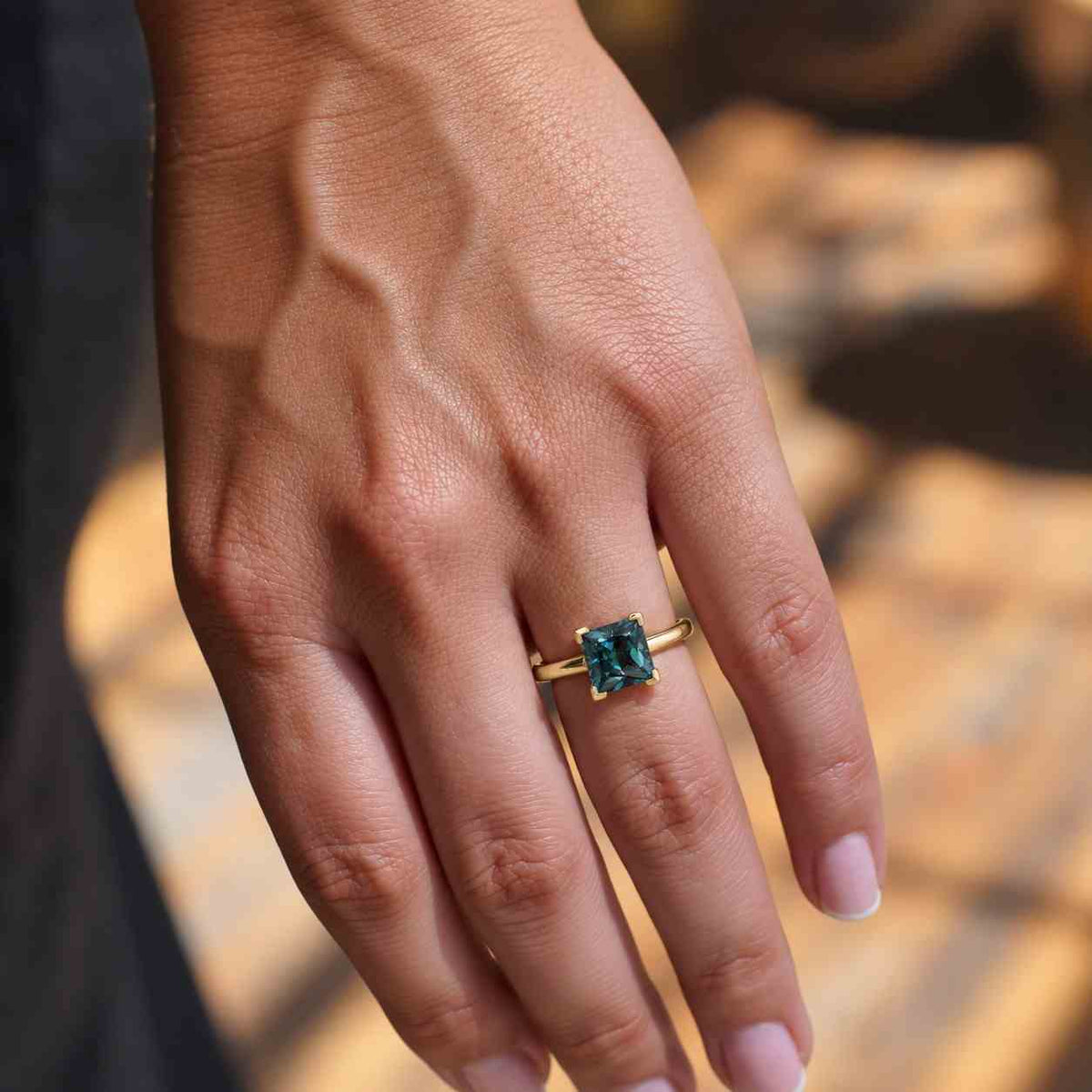 oval emerald solitaire ring, solid gold anniversary ring
