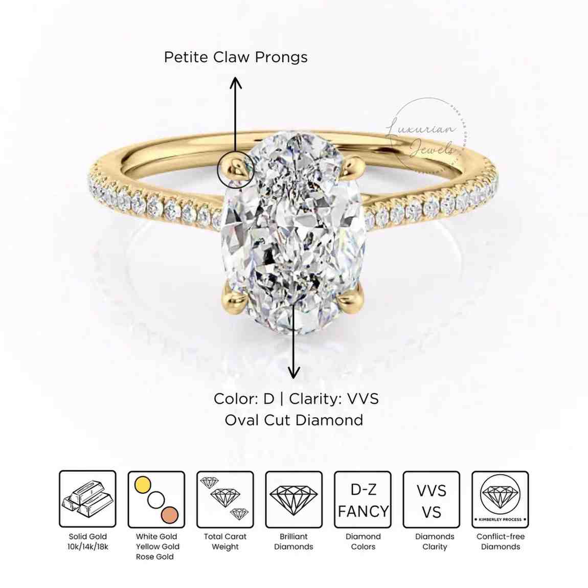 Oval Engagement Ring Set by Sami Jewels, Promise Ring Set, Engagement Ring Set, Bridal Jewelry, Stackable Rings, Diamond Rings
