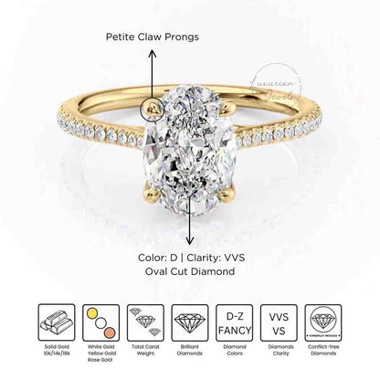 Oval Engagement Ring Set by Sami Jewels, Promise Ring Set, Engagement Ring Set, Bridal Jewelry, Stackable Rings, Diamond Rings
