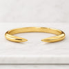 Minimalist 14k Solid Gold Open Wedding Band Adjustable Ring