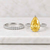 Pear Cut Lab Grown Diamond Bridal Set