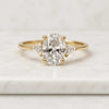 Oval Lab Grown Diamond 3 Stone Engagement Ring