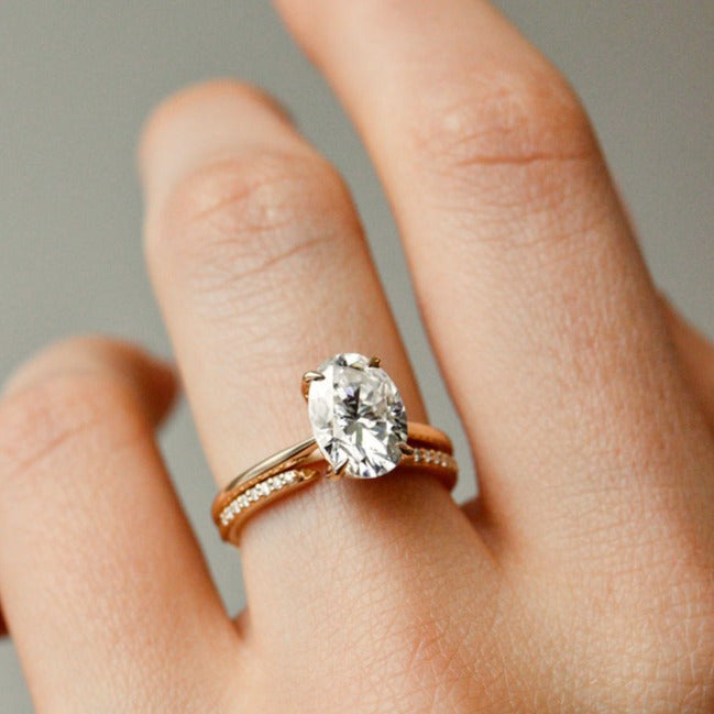 Oval Ring, CZ Ring, , Anniversary Ring, Diamond Ring, Cubic Zirconia Ring Gold Ring, Gift for Her
