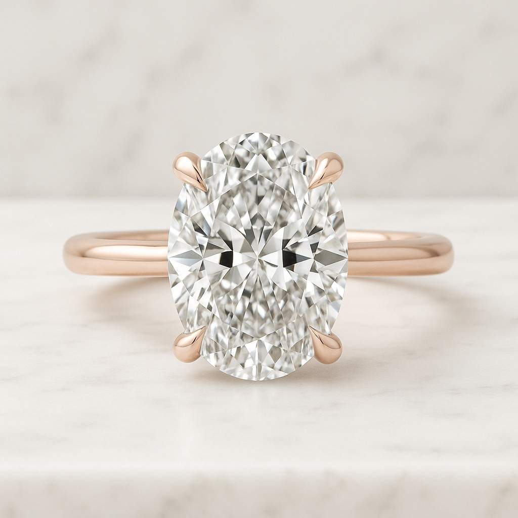 Oval engagement ring 4ct 3ct 2ct 1.25ct stone ring Promise ring Diamond ring Simulant ring Solitaire ring travel ring Silver Gift for her