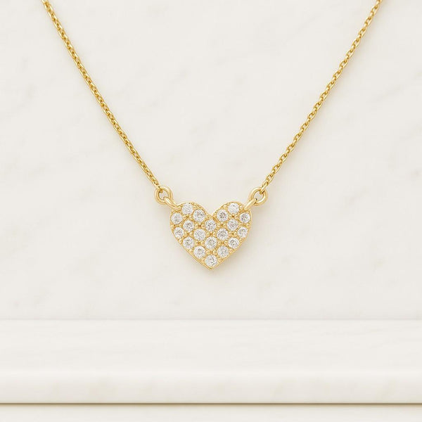 Pavé Lab Grown Diamond Circle Pendant Necklace