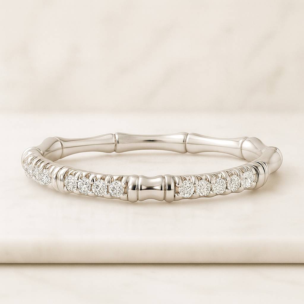 pave diamond open cuff claw diamond ring unique open wedding band ring open gap engagement ring