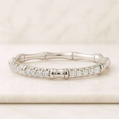 Pave Diamond Open Cuff Claw Diamond Ring Unique Open Wedding Band Ring Open Gap engagement Ring