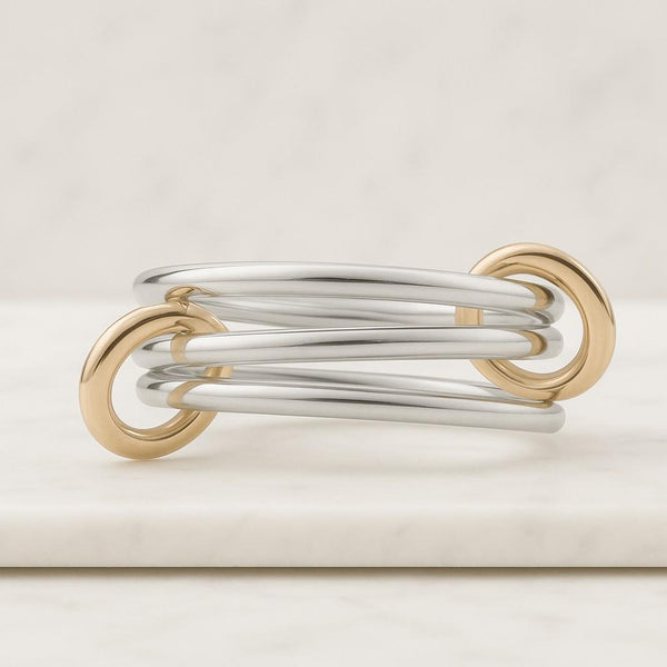 Pave Diamond Ring14k Curb Link Diamond Pave Ring Stackable Diamond Link Ring by Ferkos Fine Jewelry