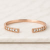 Round Cut Salt and Pepper Half Eternity Diamond Band