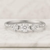 18K Gold Prong Setting 7 Stone Lab Grown Diamond Wedding Ring